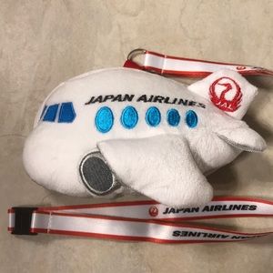 Kids name strap airplane shape JAL